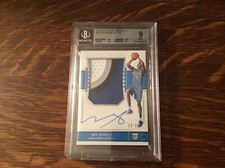 2018-19 Panini National Treasures Mo Bamba Rookie Patch Auto /99 BGS 9 #129 76er