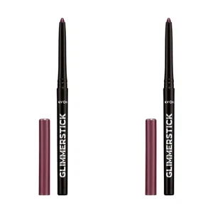 NEW Avon Glimmerstick Retractable Eyeliner - Majestic Plum 0.28 g / Set of 2 - Picture 1 of 15