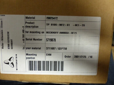 Wittenstein Alpha TP 010S-MF2-61 -0c1-2s - Image 1 of 3