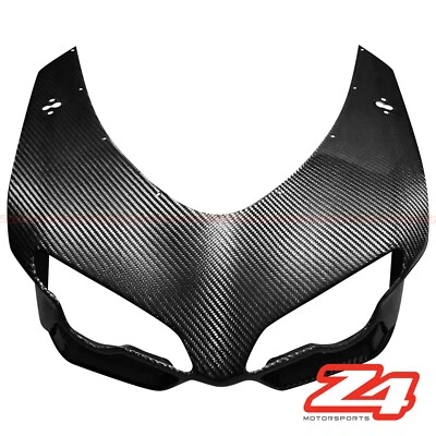 Cubierta de carenado de faros de nariz delantera superior de fibra de carbono para Ducati 848 1098 1198 Foto 1 de 2