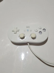 Official Nintendo Wii Classic Pro Controller White RVL-005 (-02) OEM TESTED - Picture 1 of 1