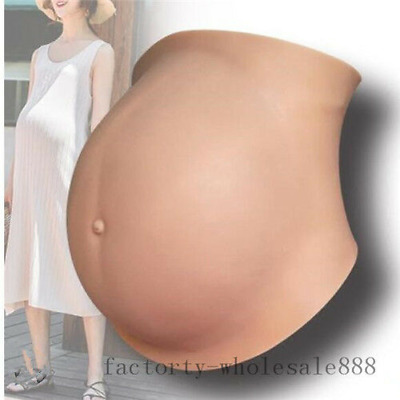 Premium Fake Belly Month Pregnant Baby Bump Silicone Pregnancy Prosthetics Tummy • 207.10€
