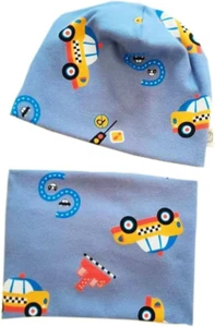 Set Di Sciarpa E Cappello in Cotone per Bambini, per Primavera, Autunno, Inverno - Foto 1 di 12