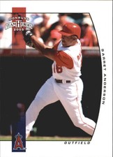 2005 Donruss Team Heroes Anaheim Angels Baseball Card #10 Garret Anderson