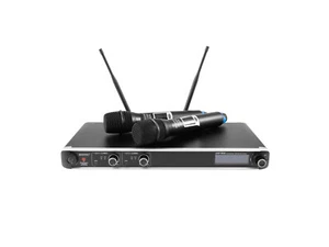 OMNITRONIC UHF-302 Doppel 2xFunkmikrofon 823-865MHz Funk Mikrofon Wireless Mikro - Bild 1 von 4