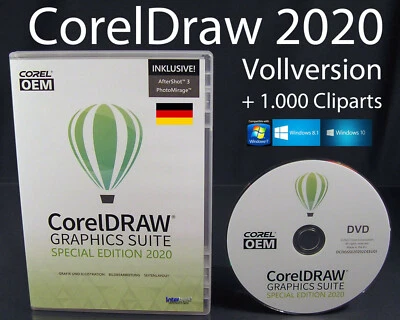 Corel Draw Graphics Suite SE 2020 Vollversion Box + DVD, Cliparts, Schritfen NEU - Bild 1 von 4