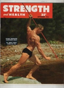 Strength & Health Mag Al Christensen Manny Tsingis September 1954 090921nonr - Imagen 1 de 2
