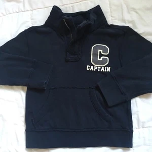 TCP navy sweatshirt Sz 4 XS long sleeve zip up pullover - Picture 1 of 3