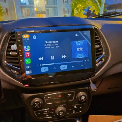 Apple Carplay For Jeep Compass 2017 2018 2019 Android 13 Radio Stereo GPS 64G Foto 1 de 4