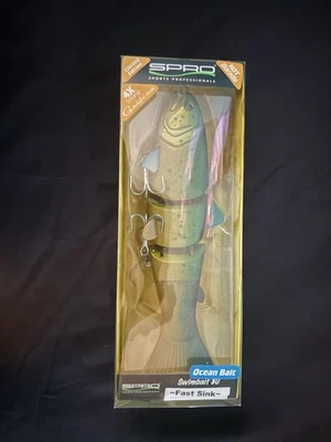 SPRO 80 关节泳饵 8“ 热多拉多快速下沉 NIP — 第 1/3 张图片