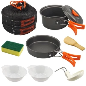 Camping Cooking Set,7Pcs Camping Pan Set for Backpack Cookware Pot and Pans S... - Picture 1 of 7