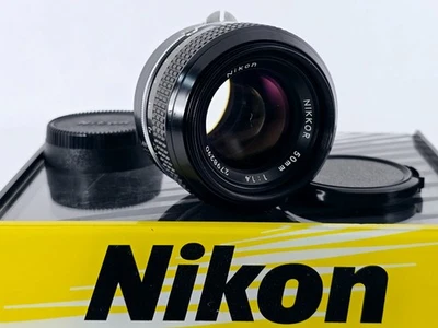🌸 [Отличное+++] Nikon Non Ai Nikkor 50 мм F1.4 стандартный объектив MF из Японии - Изображение 1 из 4