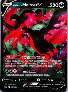 Galarian Moltres V Holo Ultra Rare SWSH06 SWSH06: Chilling Reign 097/198 NM - Picture 1 of 2