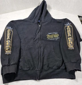 U.S Apparel 2015 Thunder Beach Panama City Adult Large Black Hoodie Preowned - Picture 1 of 14