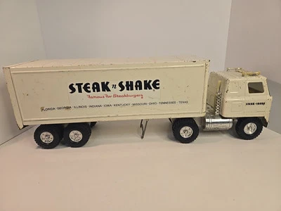 "Semirremolque y tractor de juguete ERTL Steak 'n Shake acero 22"" de colección" Foto 1 de 4