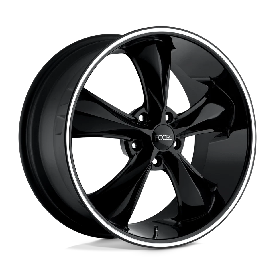 Rueda 17x7 Foose F104 LEGEND NEGRO BRILLANTE FRESADO 5x4,5 (1 mm) Foto 1 de 4