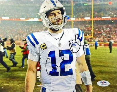 Andrew Luck Signed Indianapolis Colts 8x10 Photo Autographed PSA/DNA COA - Image 1 of 3