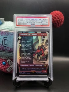 Summon: G.F. Cerberus - #368 - Borderless - Foil - Final Fantasy - FIN - PSA 10 - Picture 1 of 3