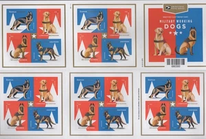 SC# 5408b (5405-08) - Forever Stamps - Military Working Dogs - Pane of 20 - Picture 1 of 1