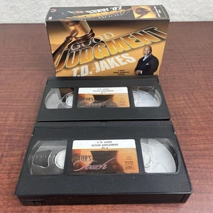 Bishop T.D. Jakes Good Judgement VHS 2 Tape Series The Potters House - Picture 1 of 5