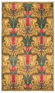 Traditional Hand-knotted Wool Oriental Carpet 3'1" x 5'3" Area Rug - Picture 1 of 9