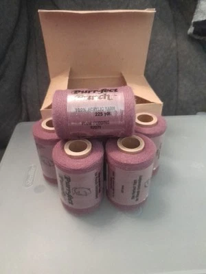 Lote de 6 pudines de ciruela #62071 hilo acrílico hilo bordado punzón efecto ronroneo Foto 1 de 4