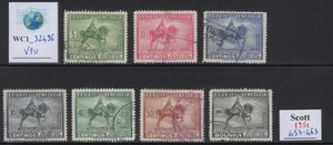 WC1_32496 VENEZUELA. 1951 STATUE VON BOLIVAR IN NEW YORK Satz. Sc.457-463. Gebraucht - Bild 1 von 1