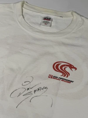 Camiseta De Colección Don Prudhomme Autógrafo Para Hombre XL Blanca Drag Snake Racing NHRA Y2K Foto 1 de 4