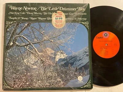 Wayne Newton The Little Drummer Boy + Various Christmas LP Capitol + Shrink VG+! - Image 1 of 4