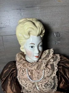 Vintage Porcelain Doll Madame du Barry 24in Beautiful Handmade Dress etc… EUC! - Picture 1 of 8