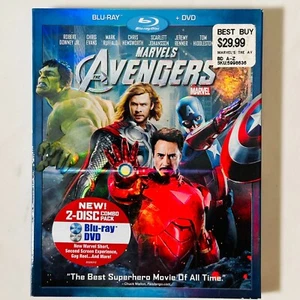 The Avengers - Blu-Ray + DVD - Marvel - Slip Cover - Iron Man Thor Hulk America - Picture 1 of 5
