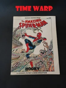 VTG 1986 MARVEL GRAPHIC NOVEL THE AMAZING SPIDER-MAN HOOKY PAPERBACK BOOK - Picture 1 of 2
