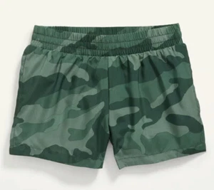 Old Navy Kids Girls Size Small (6-7) Go Dry Cool Dolphin Hem Run Shorts .. Camo - Picture 1 of 3