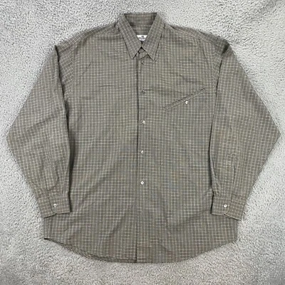 Camisa Peirre Balmian Paris Para Hombre Grande A Cuadros Abotonada Hecha en Italia De Colección Años 90 Foto 1 de 4