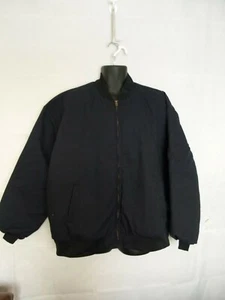 Horace Small Uniform Bomber Jacket Full Zip Pockets Rib Collar Navy Size 3XL RG - Picture 1 of 11