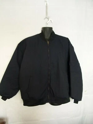 Horace Small Uniform Bomber Jacket Full Zip Pockets Rib Collar Navy Size 3XL RG - Image 1 of 4