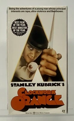 A Clockwork Orange 1971 VHS 1991 | Sealed | Warner White WM | Warner Home Video - Image 1 of 4