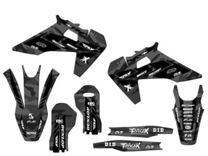 2019-2022 TX APACHE Grey Senge Graphics Kit Compatible with Husqvarna - Picture 1 of 10