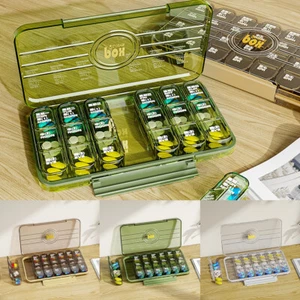 Pill Container 7 Days 21 Grids 3 Times a Day Pills Case Portable Pill fayjC - Picture 1 of 15