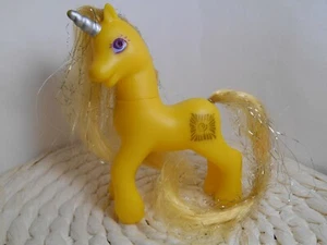 mon petit poney my little pony MLP HASBRO G2 GOLDEN GLOW UNICORN EUROP VERY RARE - Picture 1 of 8