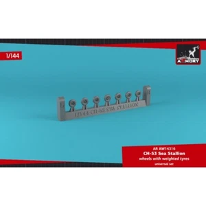 Armory Models AR AW14316 Scale 1:144 CH-53 Sea Stallion wheels w/ weighted tires - Picture 1 of 24