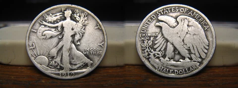 1919-P WALKING LIBERTY SILVER HALF DOLLAR 1919P US COIN Cover