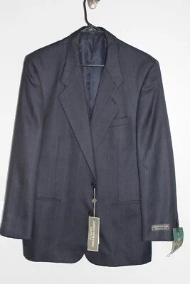 NUEVO ABRIGO DEPORTIVO VINTAGE AZUL MARINO JONES NEW YORK AJUSTE DEPORTIVO talla 42R traje chaqueta Foto 1 de 4