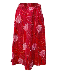 Vintage Floral A-Line Midi Skirt Vtg 80s Women's Sz 16 But Fits Like 6/8 ~Take 1 - Picture 1 of 7