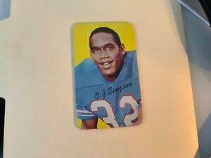 1970 TOPPS SUPER #24 O.J. SIMPSON (Rookie) Excellent Condition 6