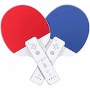 Brand NEW Sports Resort Twin Ping Pong Paddles for Nintendo Wii - Blue/Red - Picture 1 of 1