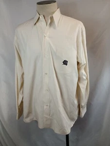 Vintage Calvin Klein Sport Shirt Mens Large White Business Casual Button Up - Picture 1 of 6