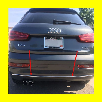 APARA-CHOQUE TRASEIRO CROMADO ACABAMENTO VALANCE PARA 2015-2018 AUDI Q3 2016 2017 15 16 17 18 - Imagem 1 de 4