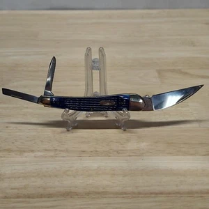 2003 Case XX SEAHORSE WHITTLER Knife 6355WH SS MEDITERRANEAN BLUE Jig Bone - Picture 1 of 15