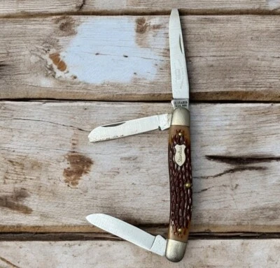 Faca de bolso SCHRADE+ 825 EUA lâmina de barbear aço inoxidável 3 lâminas  - Imagem 1 de 4